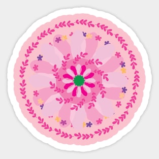 Happy Spring Mandala Sticker